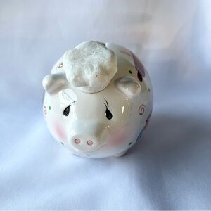 Ceramic Piggy Bank With Baking Theme